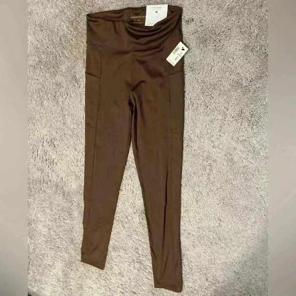 Aeropostale Brown Flex Leggings, NWT size Medium - Picture 2 of 5